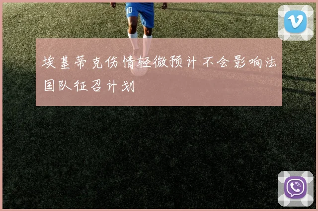 埃基蒂克伤情轻微预计不会影响法国队征召计划